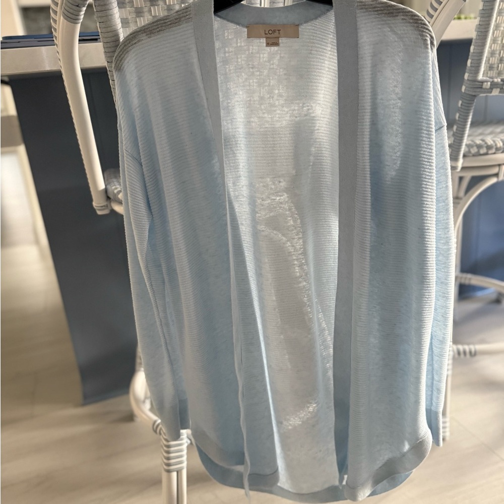 LOFT Soft Blue Knit Sweater